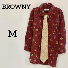 【BROWNY】総柄シャツ ネクタイ コーデセット シティーボーイ Mのサムネイル