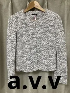 a.v.v ツイード ノーカラージャケット　フォーマル　入学式　入園式