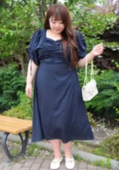 ロングワンピース 半袖