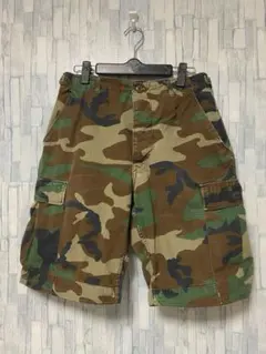 米軍放出品　85年度 ウッドランドカモ　カスタムハーフパンツ　S-R BDUのサムネイル