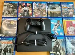 PlayStation 4 slim本体一式＋ゲームソフト11本おまけ付き