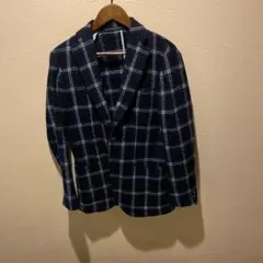 秋に！ユナイテッド.アロ-ズ.チェック リネン M