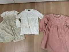 キッズ　110cm 3点まとめ売り　ワンピースなど
