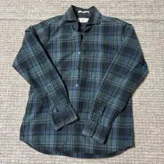 ikka チェック柄シャツ Mサイズ ダークグリーンのサムネイル
