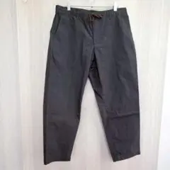 グローバルワーク パンツ ワイドパンツ 綿パン カジュアルパンツ グレー L