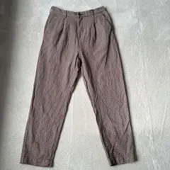 アースミュージックアンドエコロジー　テーパードパンツ　茶　カジュアル　レディース