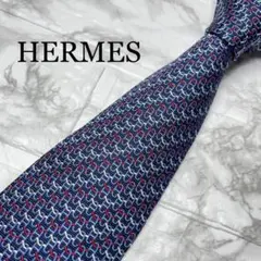 HERMES エルメス　ネクタイ　シェーヌダンクル　刺繍　スーツ　シャツ