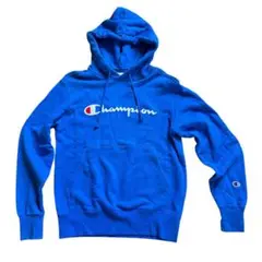 Champion フード付きトレーナー 青