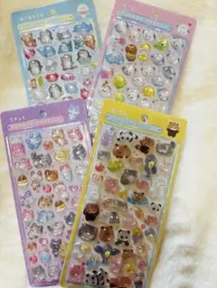 正規品》BONBON DROP シール 5種セット パンダアルパカヌルマネコ 