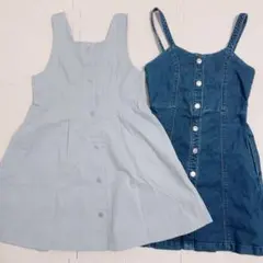 まとめ売り❤️120 プティマイン　ジャンバースカート　ワンピース　春　スカート