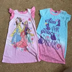 ディズニープリンセス ワンピースパジャマ
