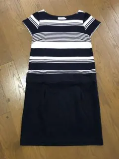 アナトリエ　ボーダーワンピース