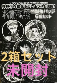 呪術廻戦の特製缶バッジ6種ジャンプGIGA の特別付録　2セット！