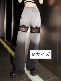 Darich ダーリッチ スカラップレースデニムロングパンツ Mサイズのサムネイル