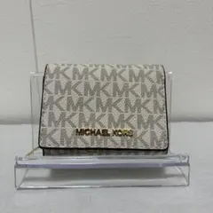 MICHAEL KORS マイケルコース 三つ折り財布 シグネチャー バニラ