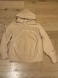Champion Reverse Weave ベージュ パーカー M