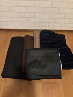 フリース生地★黒 茶色 ネイビー 色