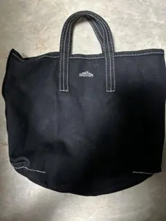 DANTON ブラック キャンバストートバッグ