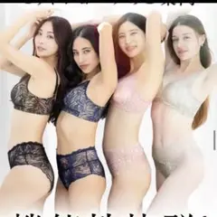 新品　モモフル未開封　L momoful レース ブラとショーツセット ネイビー