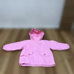 ミキハウス ピンク フード付きジャケット