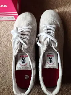 パトリックスニーカーAG-C.P(オールグラウンド・クロコパンチング)WHT41