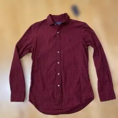 美品 ポロラルフローレン チェック 長袖シャツM 175/96