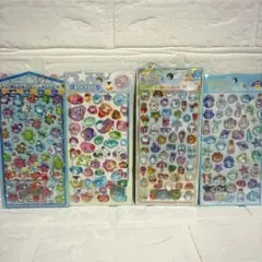 1点のみ！早い者勝ち！！海のいきもの★ボンボンドロップ風シール4枚セット水族館B