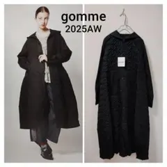 【新品タグ付き】2025AW gomme Aラインクシュクシュ羽織ワンピース黒 新品タグ付き】2025AW gomme Aラインクシュクシュ羽織ワンピース黒