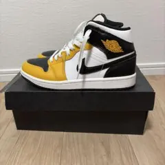 NIKE AIR JORDAN 1 MID イエロー ブラックのサムネイル