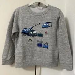 【美品】familiarファミリア　トレーナー　ファミくんリアくん　車　100