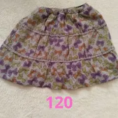 美品　お値下げしました！ポンポネット　リボン柄スカート サイズ120