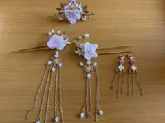 花飾り かんざし　髪飾り 中華風　コスプレ
