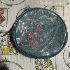 475 しなこちゃん 丸型 水色 キラキラ ポーチ