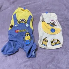 ミニオンズ　MINIONS 犬服2点セット　SS ドッグウェア