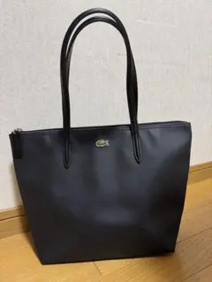 ラコステ　トートバッグ　メンズ　レディース　レザー　ブラック　黒　男女兼用のサムネイル