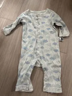 水色の雲模様ロンパース 80cm