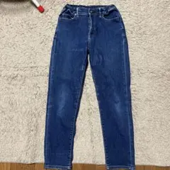 UNIQLO デニムブルー ストレートパンツ 150