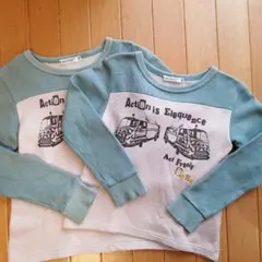 BeBe 薄手トレーナー140＆120サイズ2枚セット バラ売り可です。