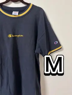 Champion Tシャツ M ネイビー コットン素材 ヴィンテージ加工