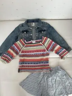 子供服　女の子　110cm 4-5才　デニムジャケット等、まとめ売り