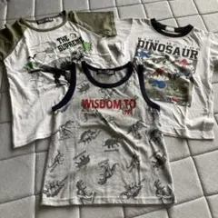 恐竜デザインTシャツ・タンクトップ3点セット