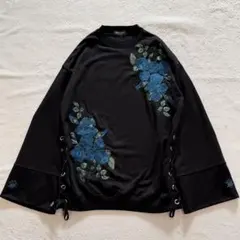 男女兼用) Ado×HAREコラボ スウェット 青薔薇 刺繍 Sサイズ - メルカリ