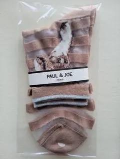 【新品】Paul & Joe 猫デザイン シアーソックス　ヌネット柄　シースルー