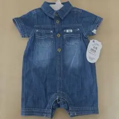 lee 半袖 ロンパース ショートロンパース　デニム