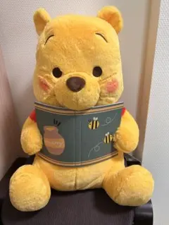 新品・タグ付き くまのプーさん ぬいぐるみ｜読書デザイン HUNNY ディズニー