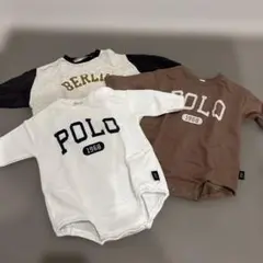 バースデイ　POLO ロンパース 3点セット