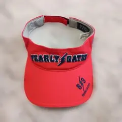 【格安】PEARLY GATES ゴルフ サンバイザー レッド