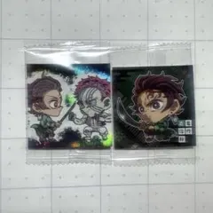 鬼滅の刃ディフォルメシールウエハース14 猗窩座 竈門炭治郎 シークレット