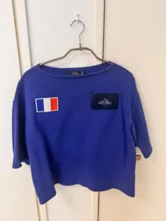 SAINT JAMES 半袖カットソー ブルー フランス国旗ワッペンのサムネイル