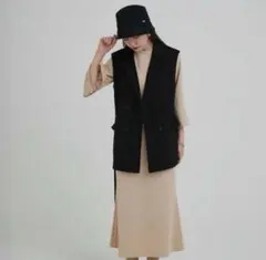 Tina jojunブラック ベストトレンチ Mサイズ